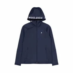 W Rider Mid Zip Hood Blue Shadow