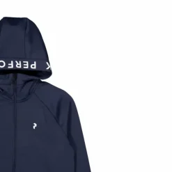 W Rider Mid Zip Hood Blue Shadow