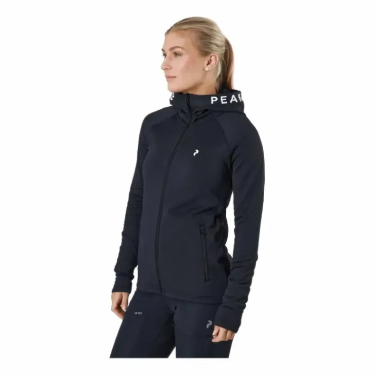 W Rider Zip Hood Black