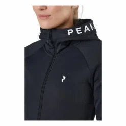 W Rider Zip Hood Black