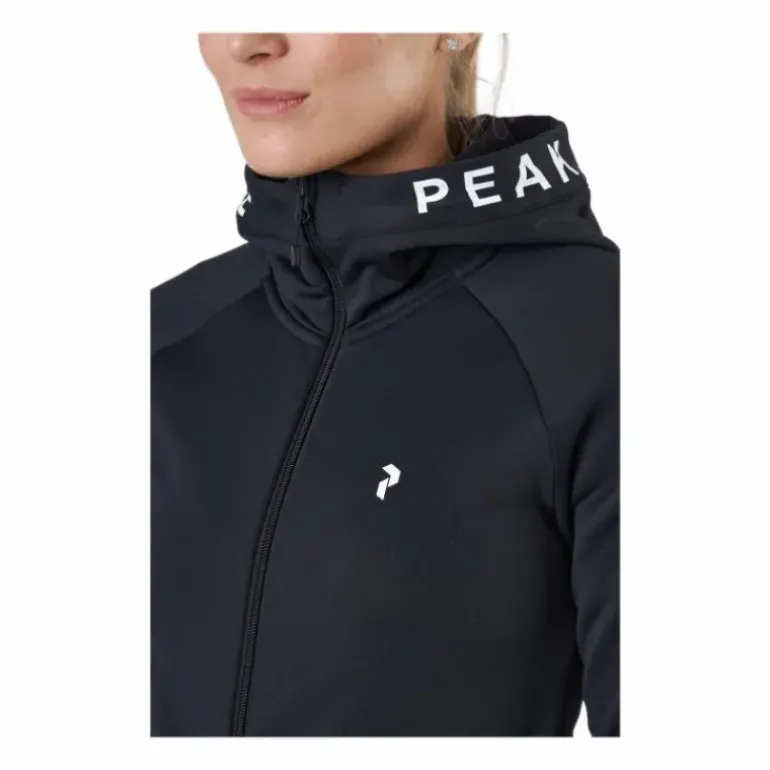 W Rider Zip Hood Black
