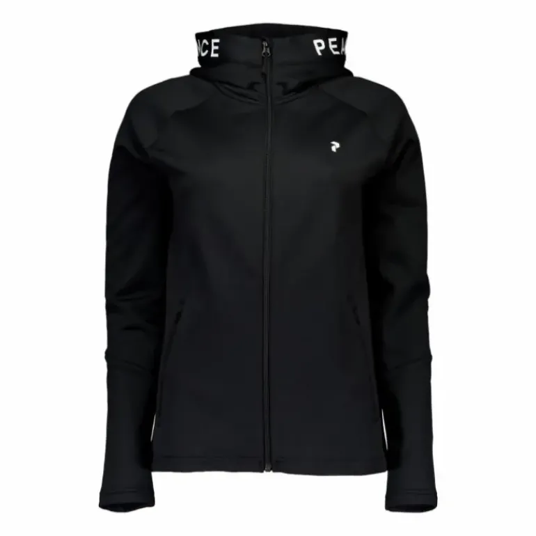 W Rider Zip Hood Black
