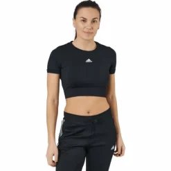 W Sml Fit T Black/white