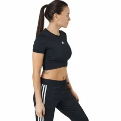 W Sml Fit T Black/white