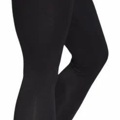 W Stacked Logo Cotton Tights Black / White