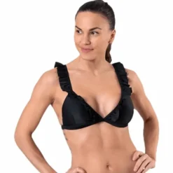 Wikolia Frill Top Black