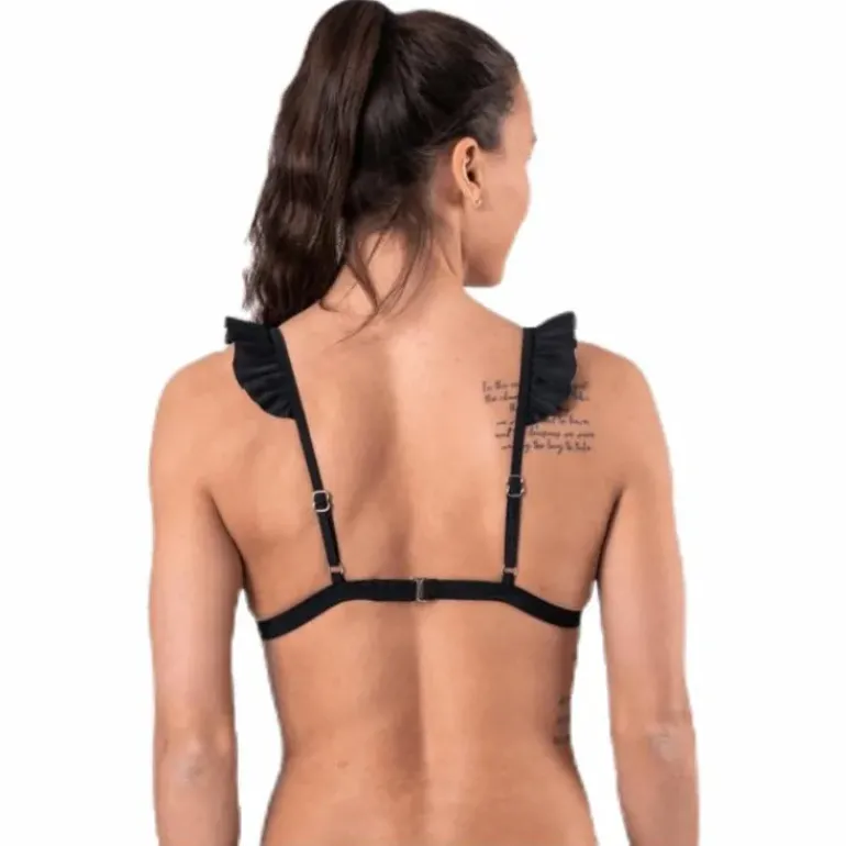 Wikolia Frill Top Black