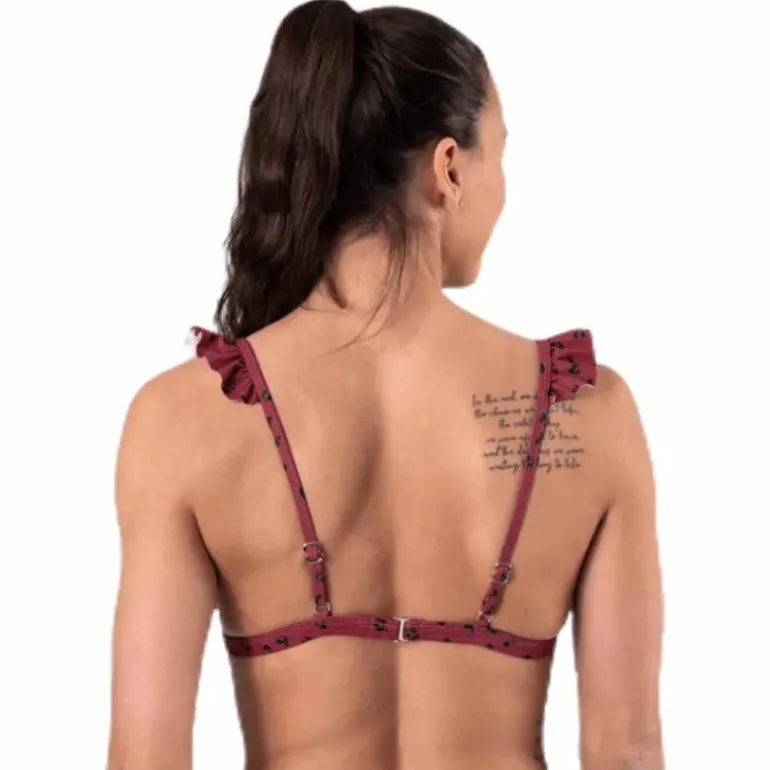 Wikolia Frill Top Patterned/Red