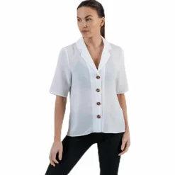 Winner Button Shirt White