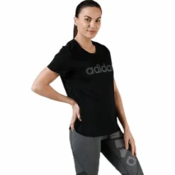 Women D2M Logo T-Shirt Black / Grey Six
