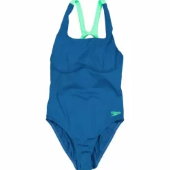Womens Flex Band Swimsuit With Blue/green