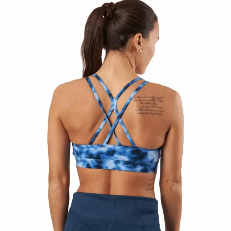 Women's Form Strappy Crop Top Blue
