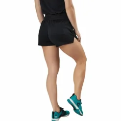 Wor Knit Poly Short Black