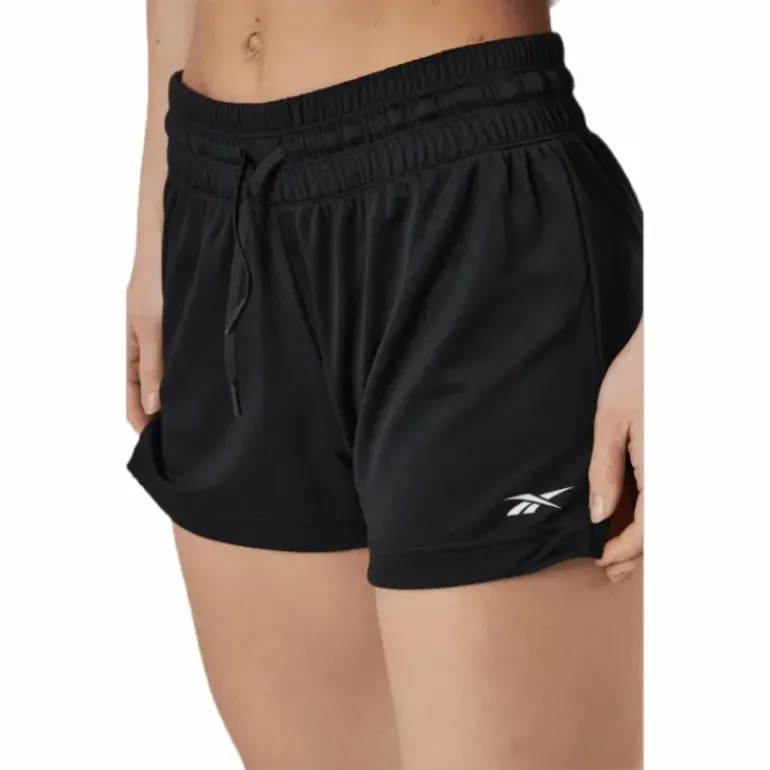 Wor Knit Poly Short Black