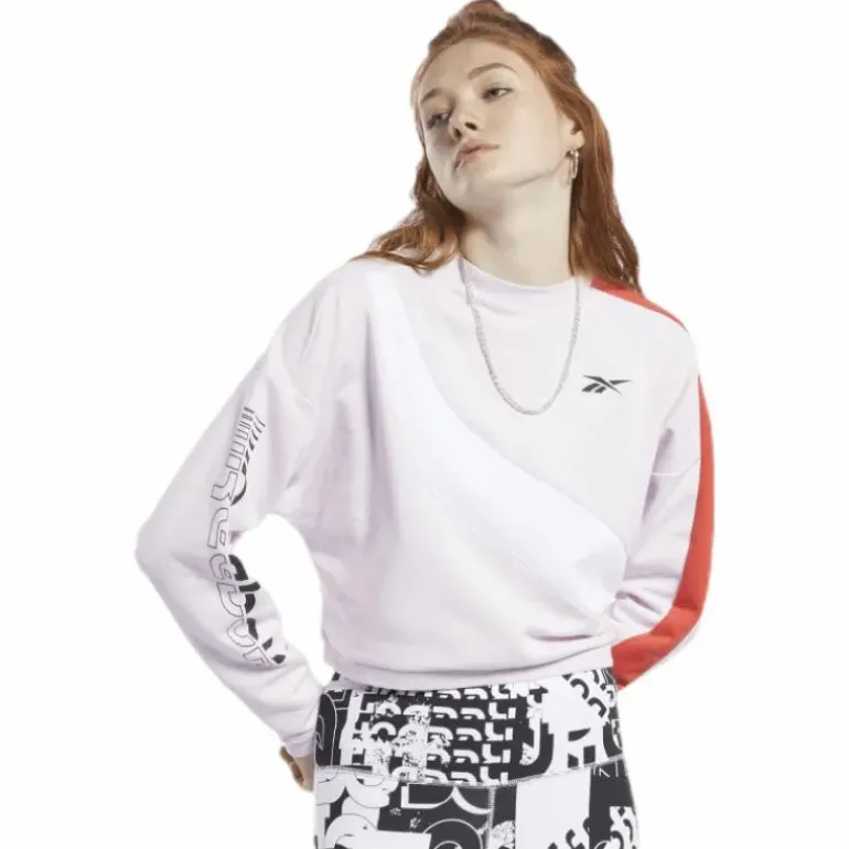 Wor Myt Colorblocked Crew White