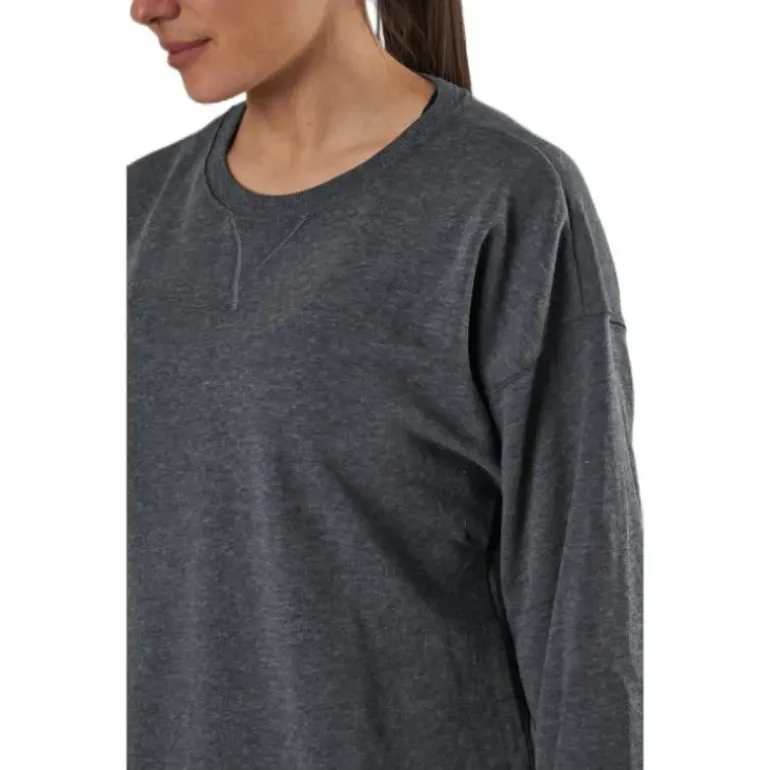 Yoga French Terry Fleece LS Black/Grey