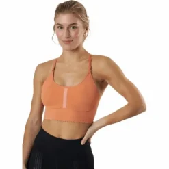 Yoga Indy Eyelet Light Bra Orange