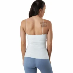 Yoga Luxe Eyelet Tank Top White