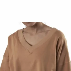 Yoga Off-Mat Fleece V-Neck Pink/White