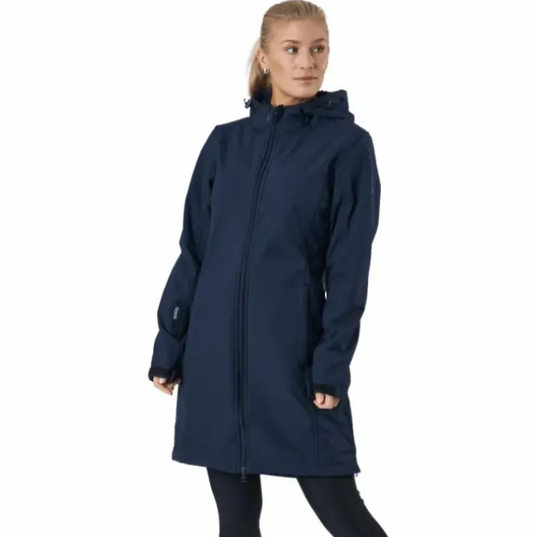 Zadie W Long Softshell Jacket Navy Blazer