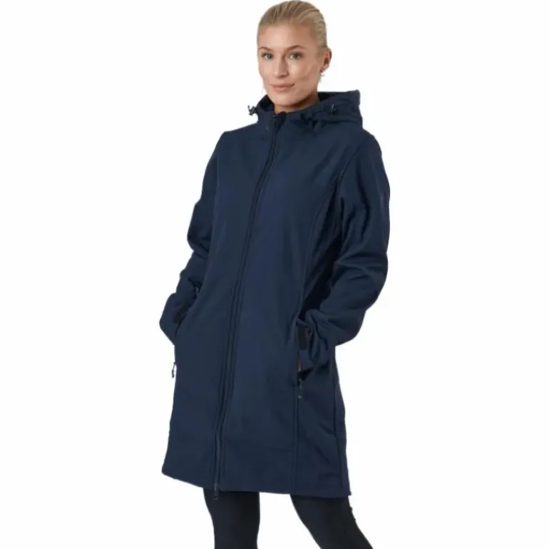 Zadie W Long Softshell Jacket Navy Blazer