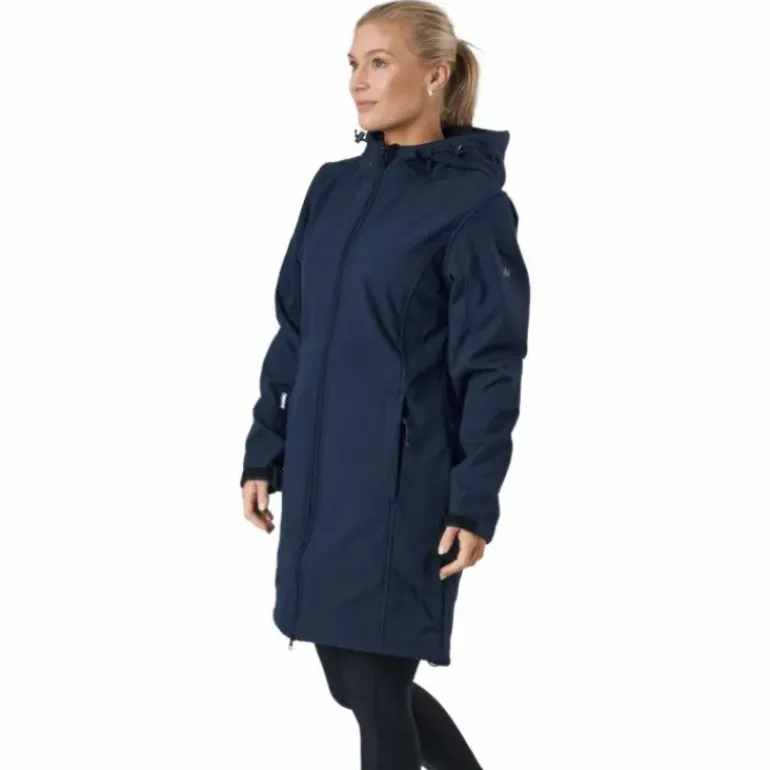 Zadie W Long Softshell Jacket Navy Blazer