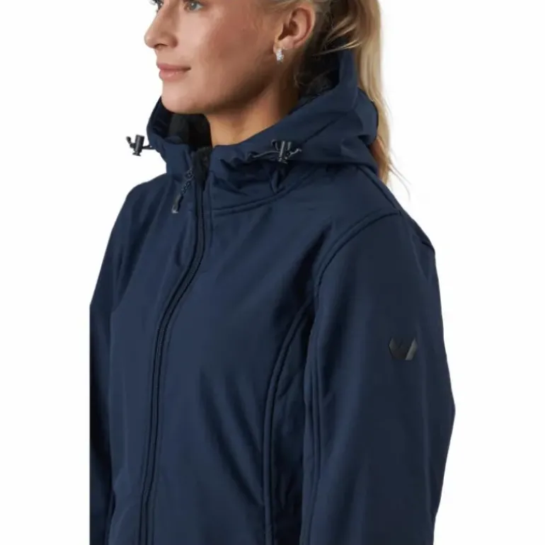 Zadie W Long Softshell Jacket Navy Blazer