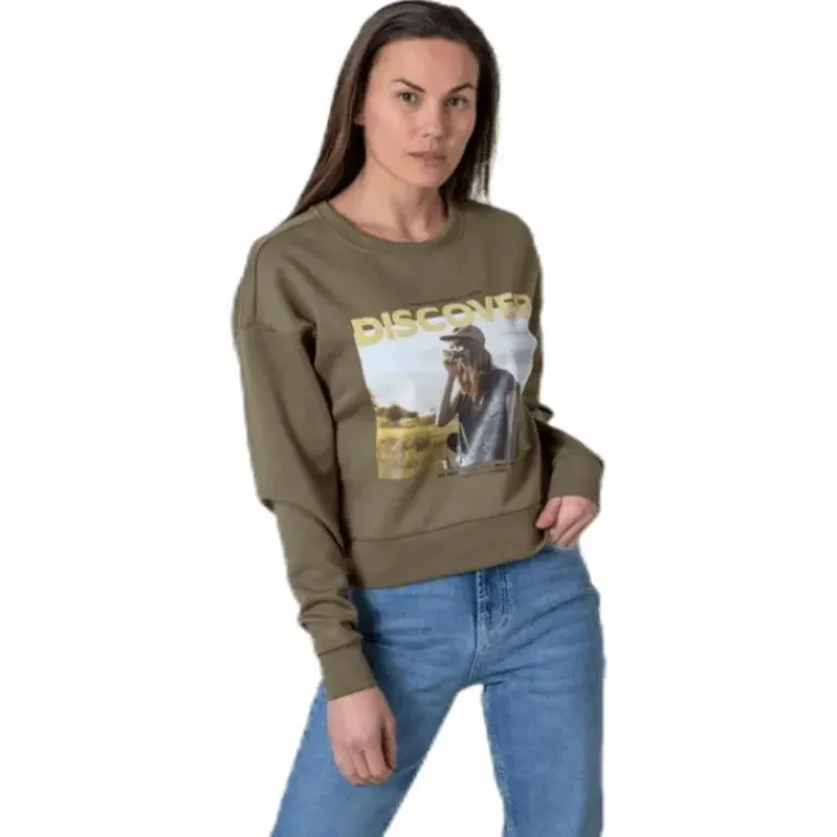 Ziggy L/S O-Neck Box Swt Green