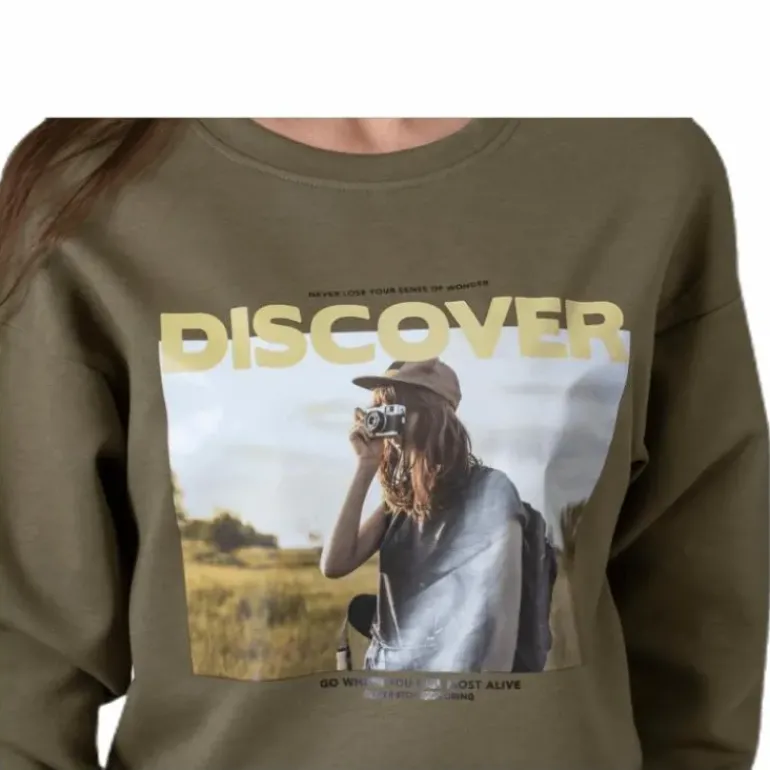 Ziggy L/S O-Neck Box Swt Green