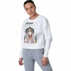 Ziggy L/S O-Neck Box Swt White